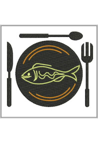 Hom008 - Dish with fish